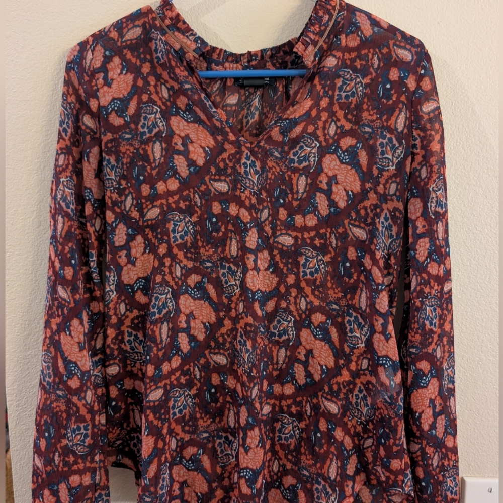 Stylish Lucky Brand Women's Patterned Top